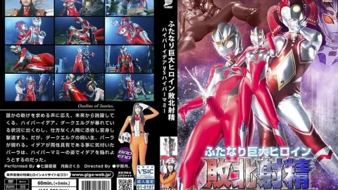 GRET-049 Futanari Giant Heroine Defeated Ejaculation Hyper Idea VS Hyper Mommy
